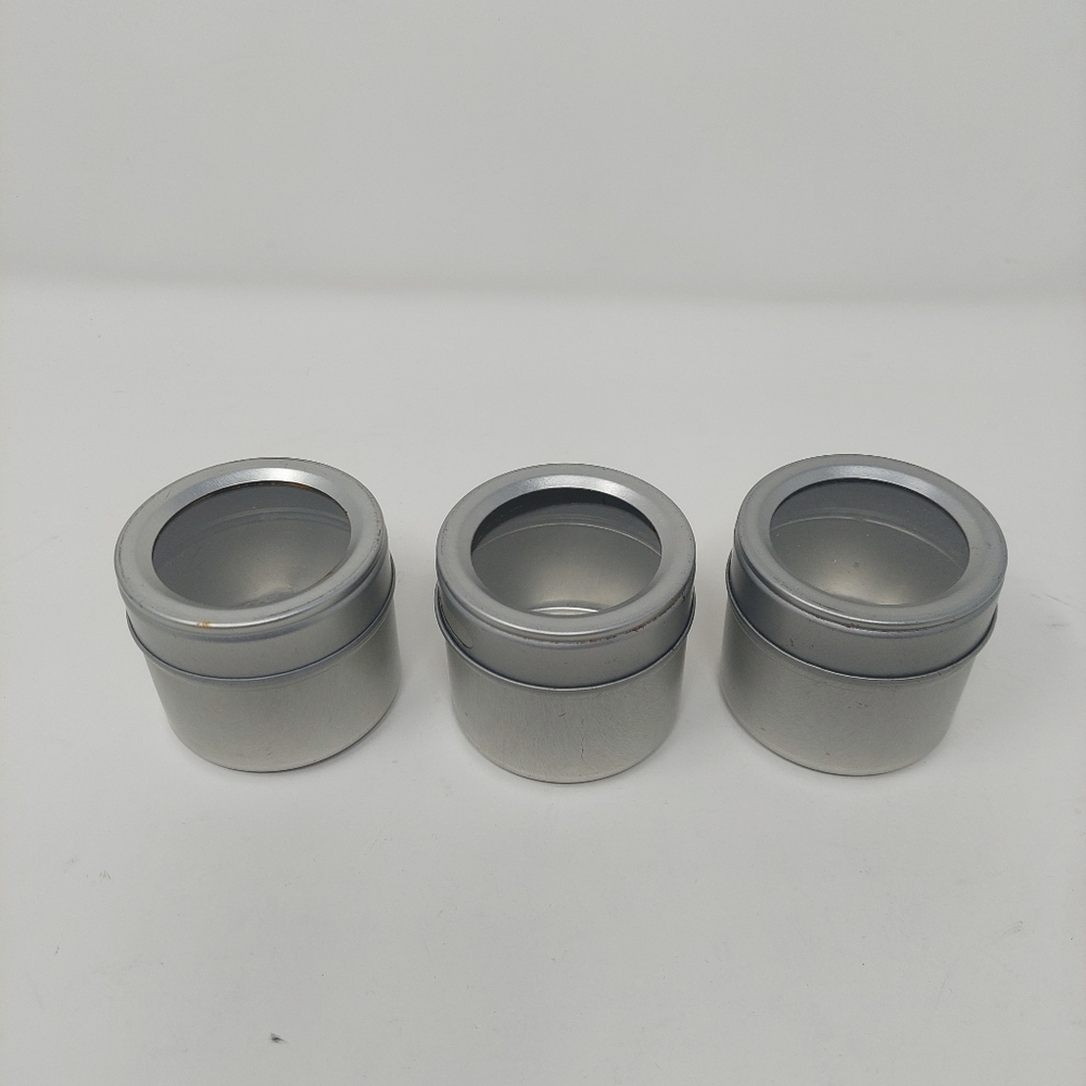 Kamenstein Magnetic Spice Tin Storage Container Refrigerator Office Set Of 3
